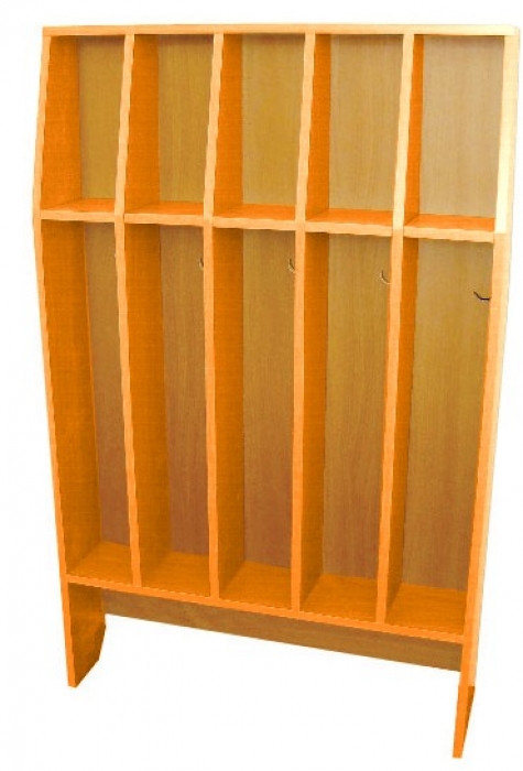 Шкаф для полотенец напольный 5-и местный, ЛДСП, 816*160*1156 мм