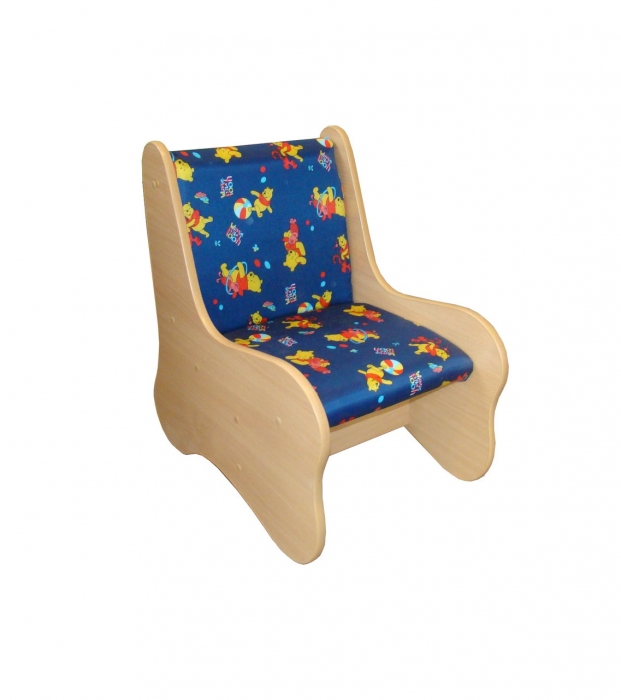 Кресло полумягкое, ЛДСП, поролон, ткань (432*610*610)